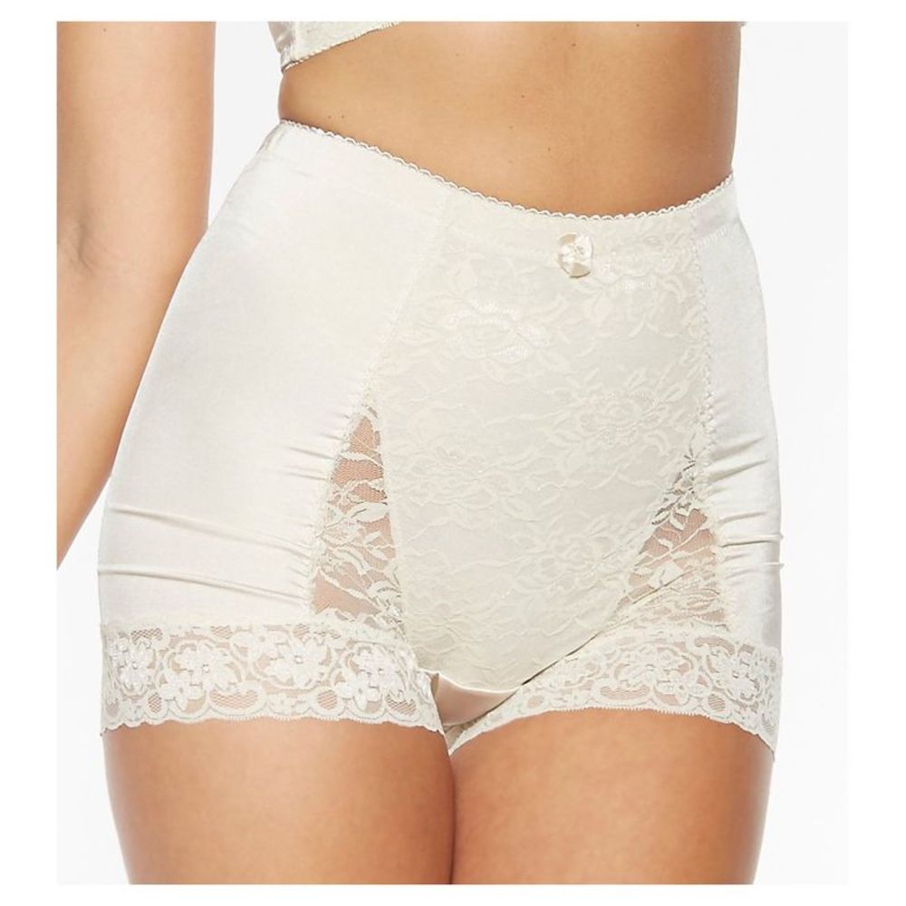 Rhonda Shear Pin Up Girl Lace Control Panty -  Nude  3867B